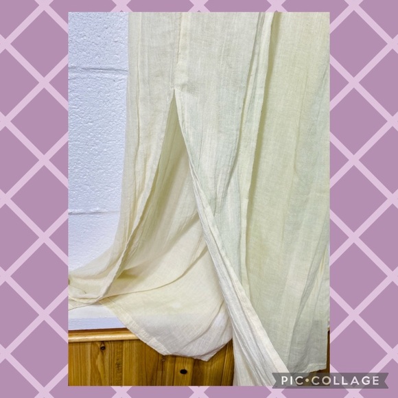 NWT Roxy Strapless Flowy Cream Sheer Summer Dress - Picture 5 of 5